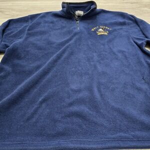 Walt Disney World Fleece Size XXL Sweater Blue 1/4 Zip Mickey Pullover